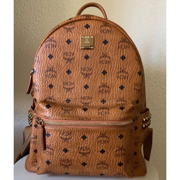 mcm tan backpack